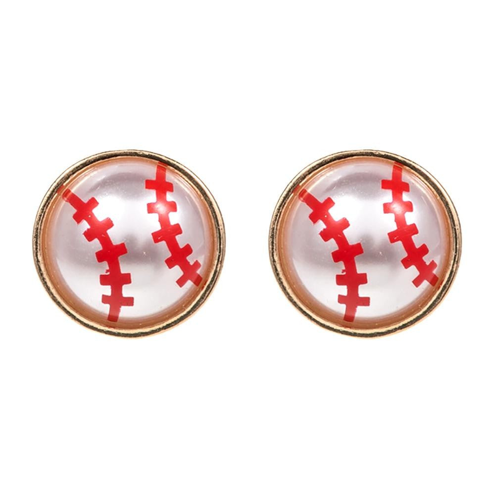 Pearlescent Sports Stud Earring