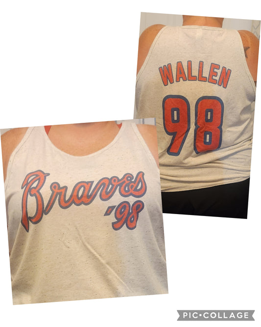 '98 Braves Wallen t-shirt, Concert Shirt