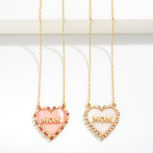 Heart Shaped Mom Necklace